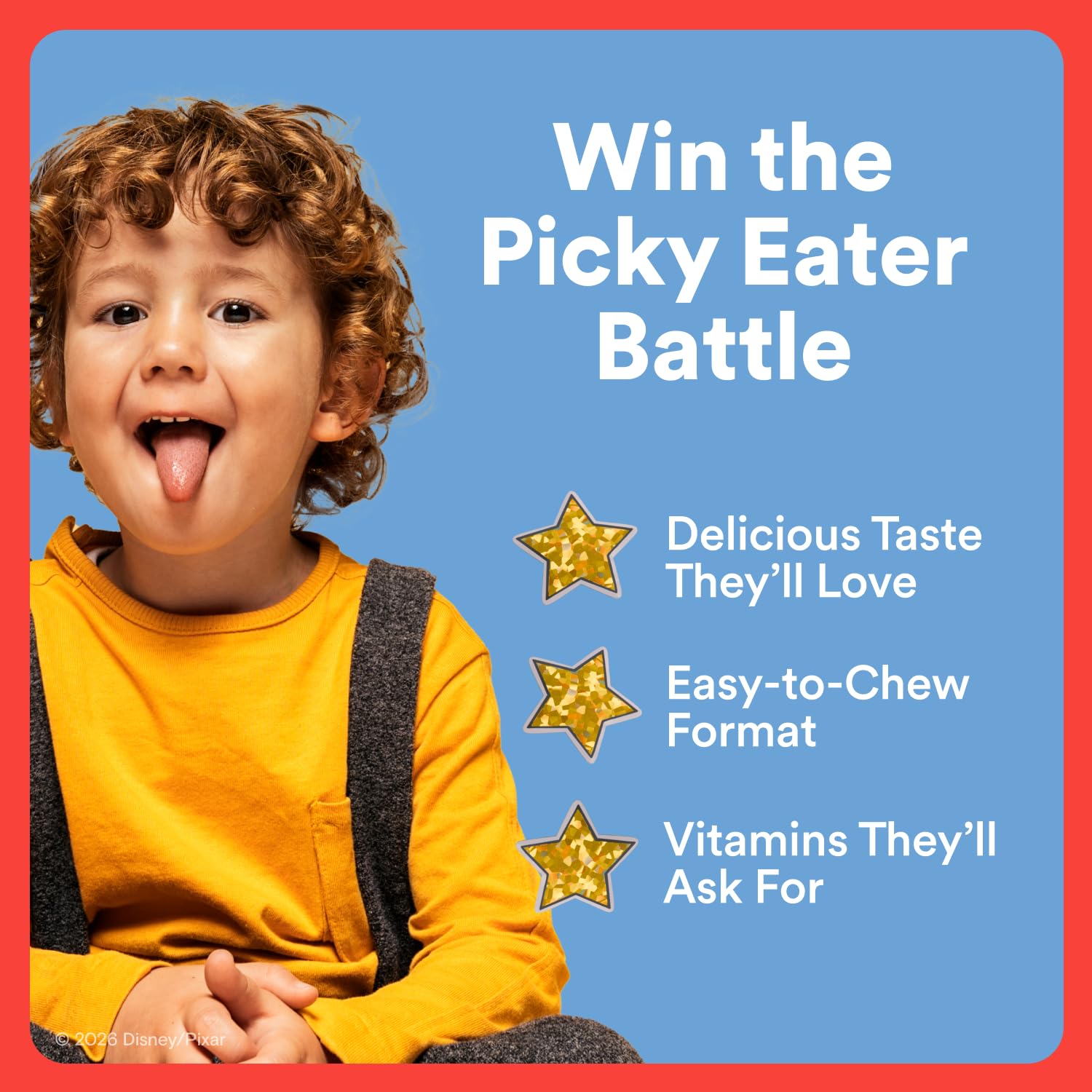 SmartyPants and Disney-Pixar’s Toy Story 5 Kids Multivitamin Gummies, Omega 3 DHA EPA, Vitamin D, C, B12, E, Zinc and Iodine, Clean Label, Gluten Free, Mixed Fruit Flavors, 30 Day Supply, 60 Gummies