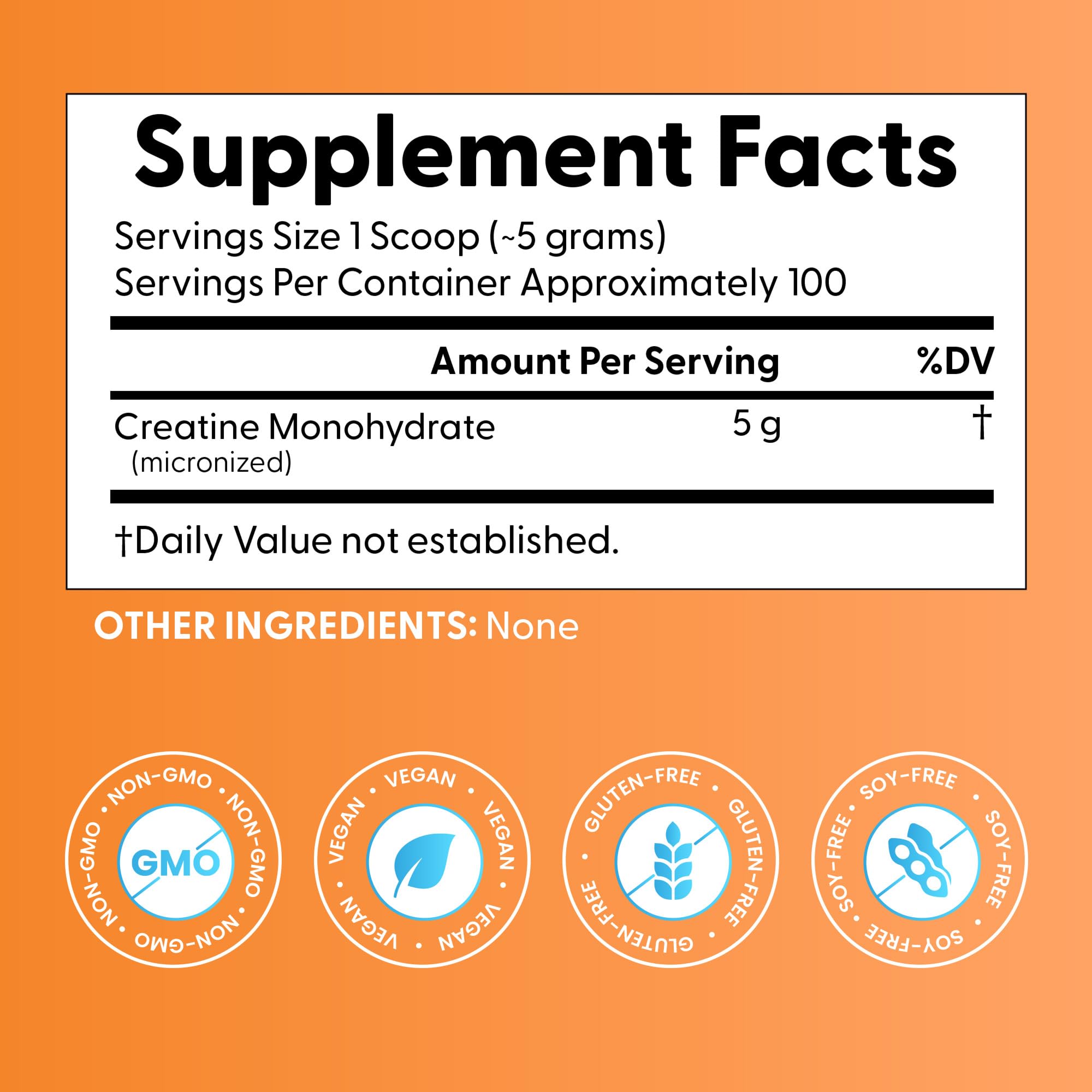 Doctor's BEST Creatine Monohydrate Powder for Women & Men - Pure Micronized Creatine, Pre Workout Powder Supplement, Muscle & Cognitive Support, 5g (5000mg) Per Serving, Vegan, Unflavored - 17.85 oz