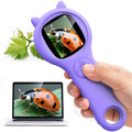 Ashfly Kids Microscope, 500X Digital Magnifying Glass, STEM Toy, Purple