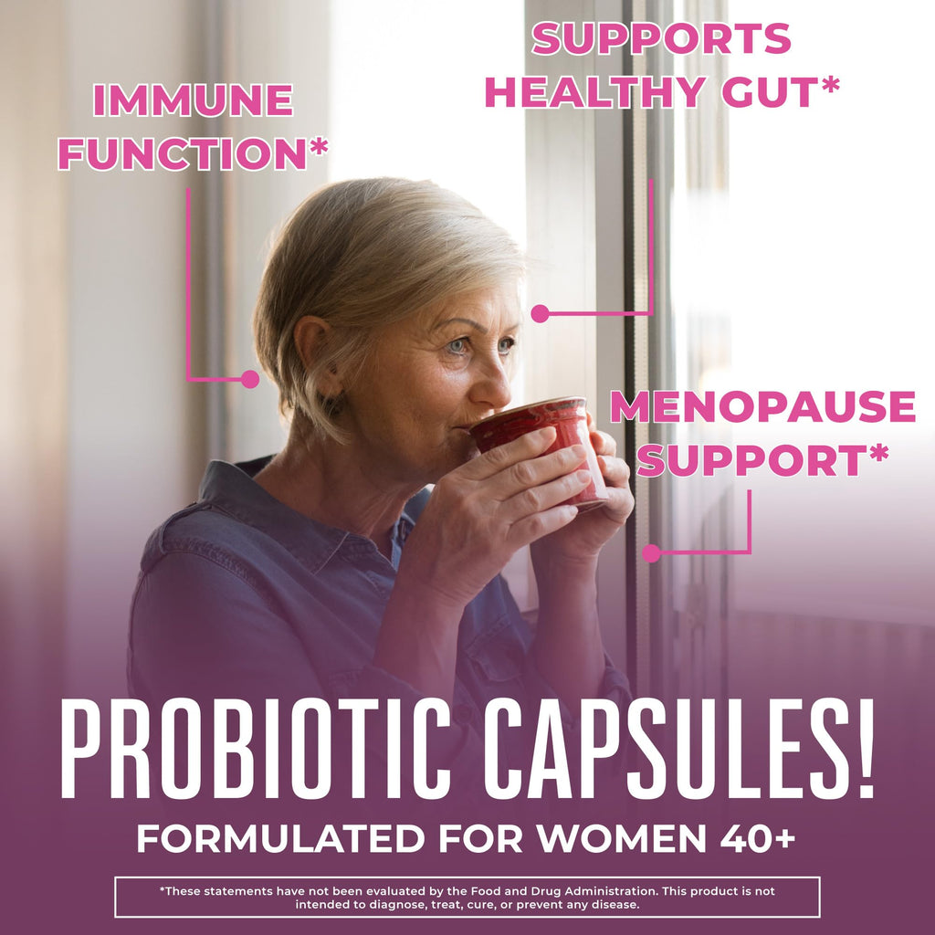 MaryRuth's 3-in-1 Daily Health 40+ Probiotics for Women, 50 Billion CFU