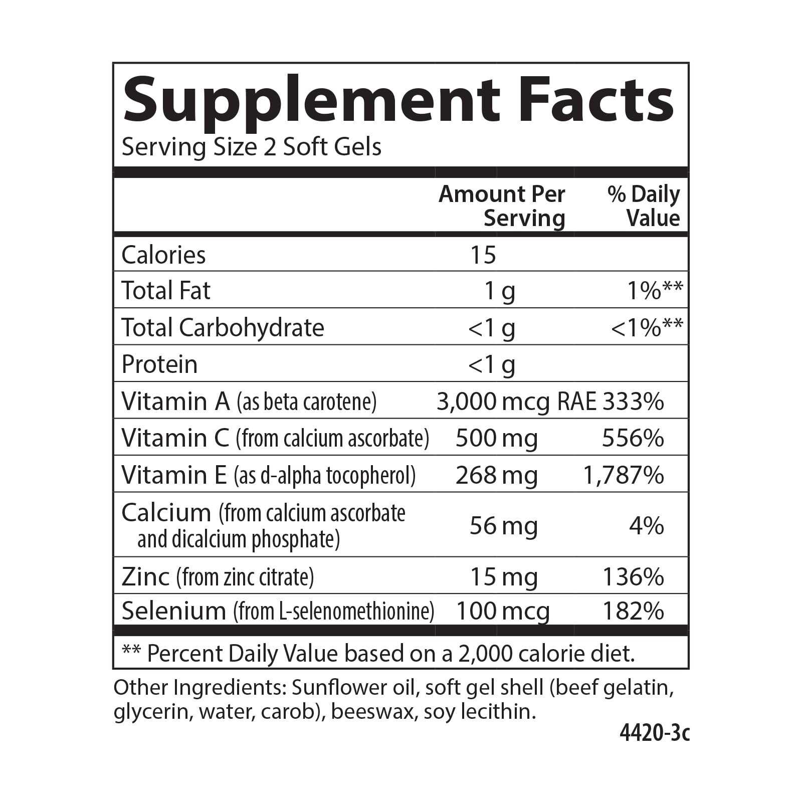 Carlson ACES + Zn, Multivitamin with Zinc, Cellular Health, 60 Softgels