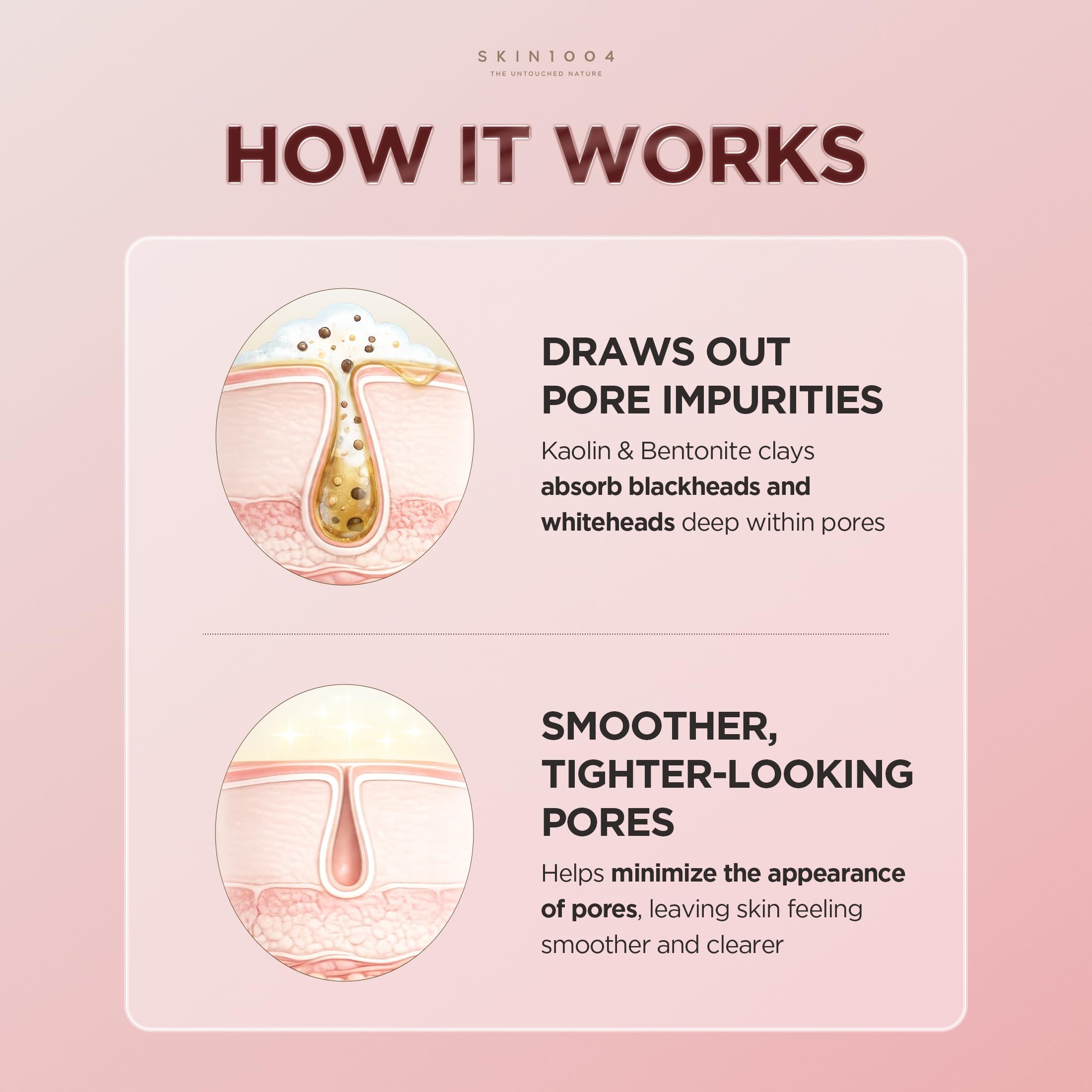 SKIN1004 [Hudson's Pick] Poremizing Quick Clay Stick Mask, Facial Clay Mask for Pores, Centella Clay Stick for Pore Minimizing, Pink Pore Mud Mask for Sebum Balance, Korean Skin Care, 0.95 oz / 27g