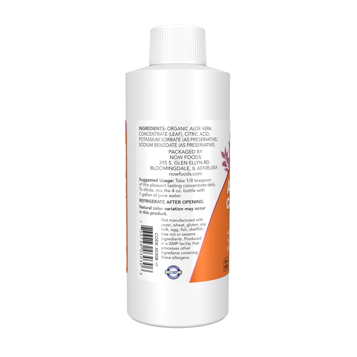 NOW Supplements, Aloe Vera Concentrate, 4 fl. oz