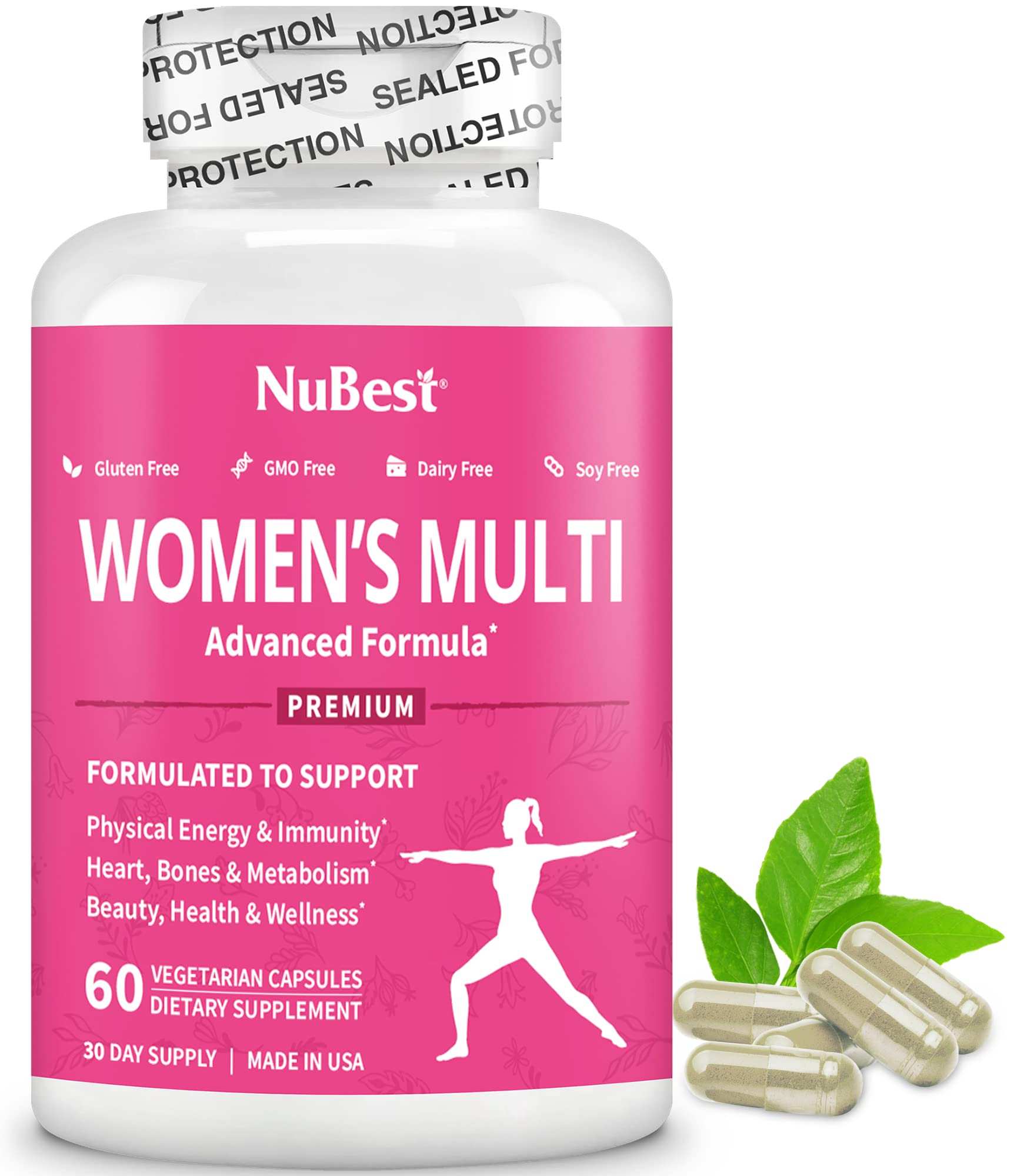 NuBest Daily Multivitamin Bundle for Men & Women: Advanced Energy, Immunity, Muscle & Beauty Support, Formulated, Vegan, Non-GMO,