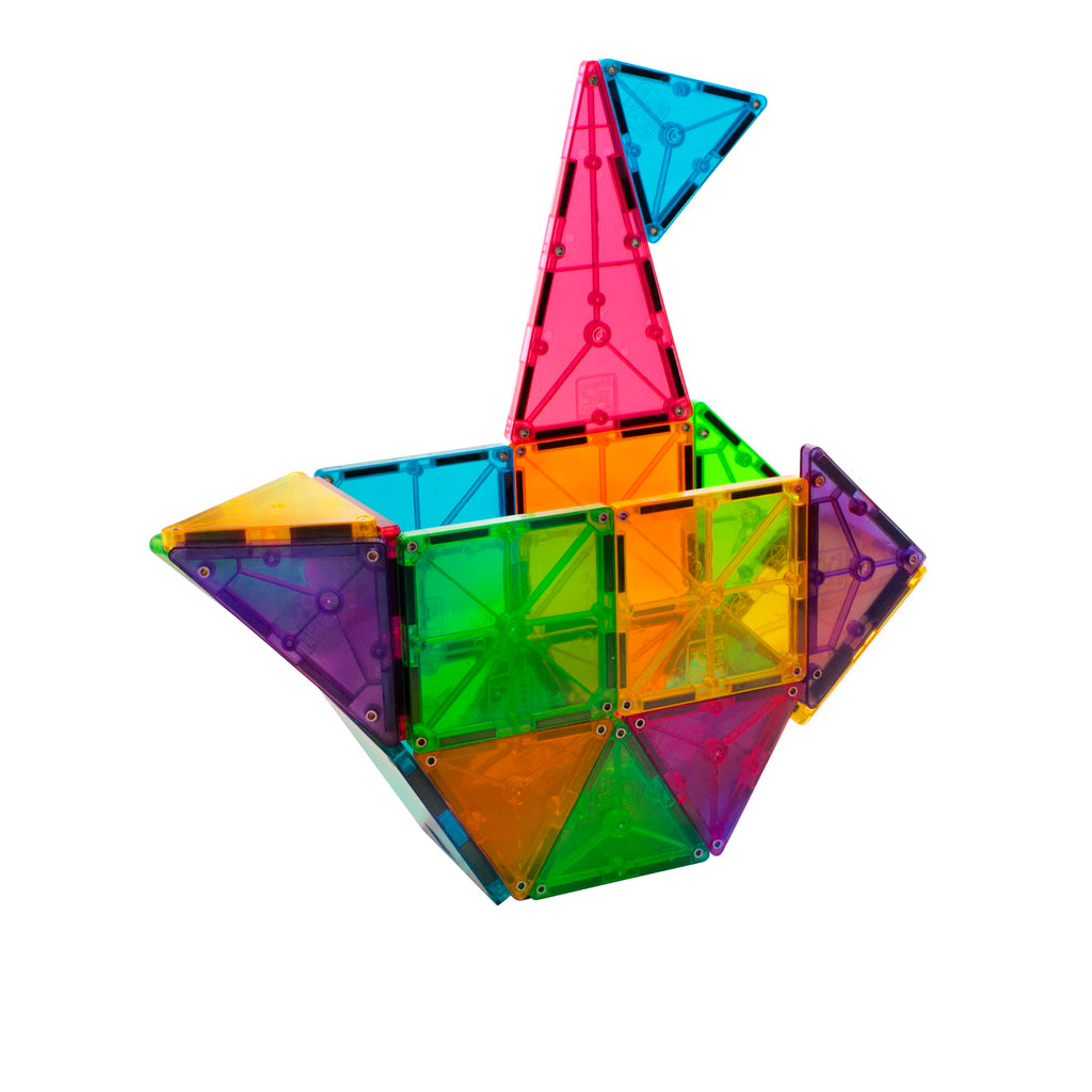 MAGNA-TILES Classic 32-Piece Magnetic Construction Set, The Original Magnetic Building Brand