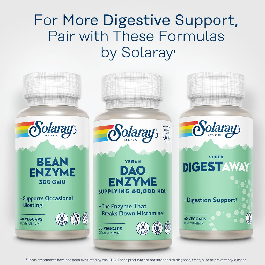 SOLARAY DAO Enzyme 60000 HDU, 30 VegCaps