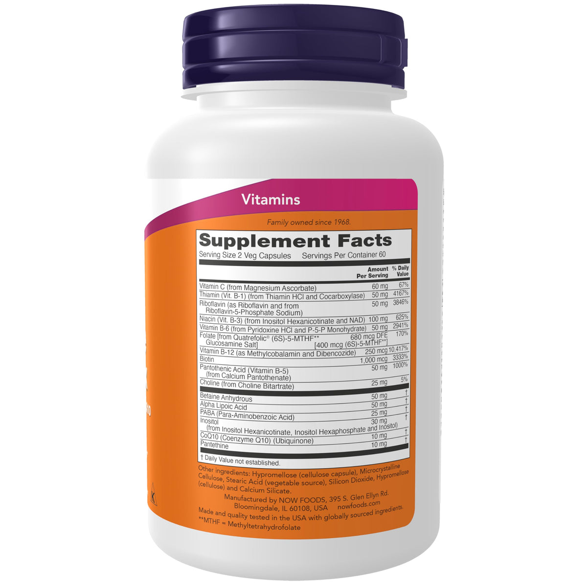 Now Supplements, Co-Enzyme B Complex with ALA and CoQ10, 120 Veg Caps