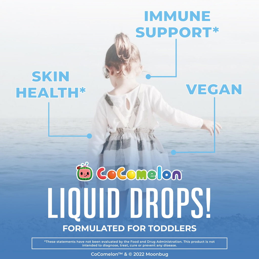 MaryRuth's Cocomelon Toddler Liquid Zinc, Sugar Free, Vegan, 1 Fl Oz