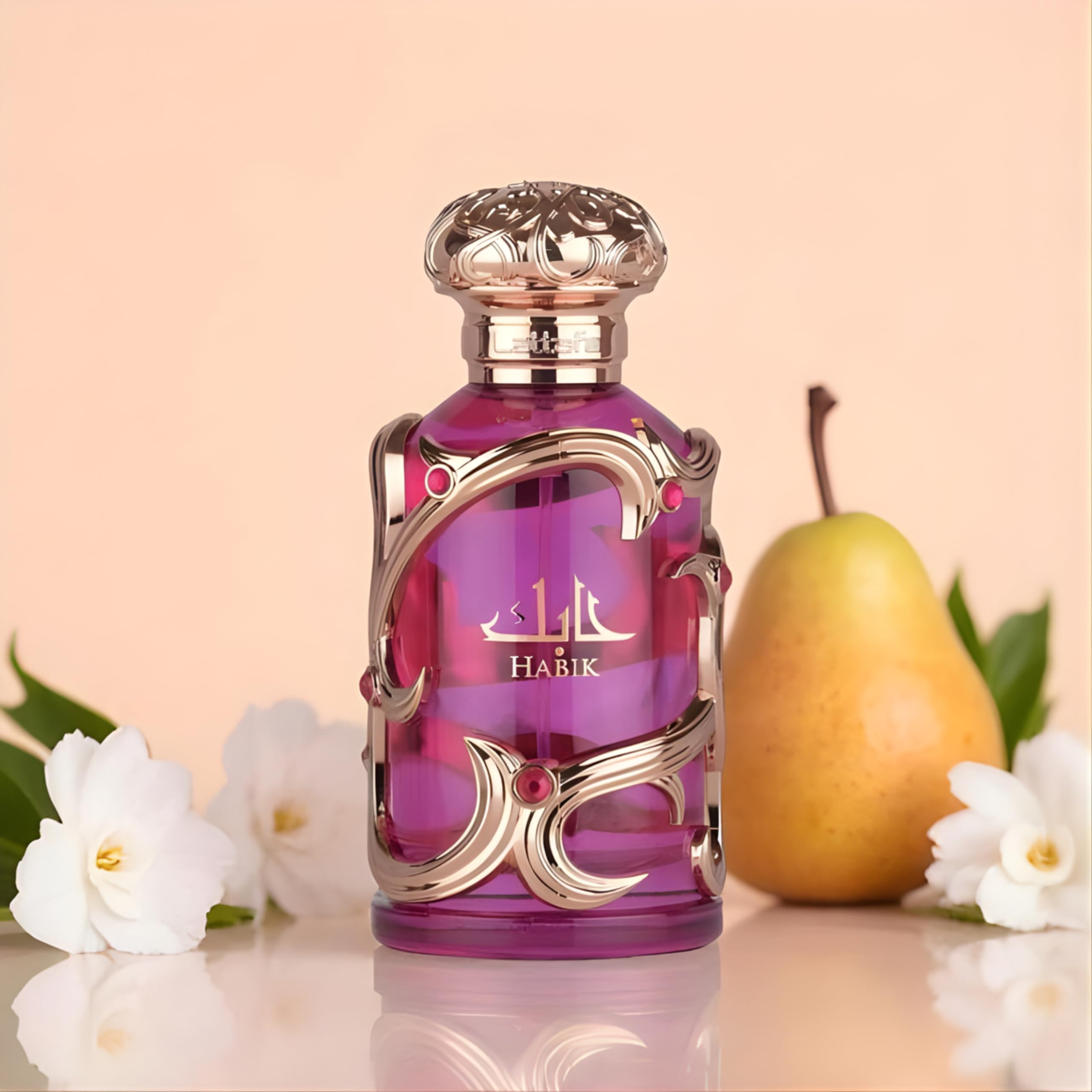 Lattafa Habik – Floral, Fruity, Fresh, Musky – Eau de Parfum Spray Long-Lasting Fragrance for Women, 3.4 Ounce / 100 ml