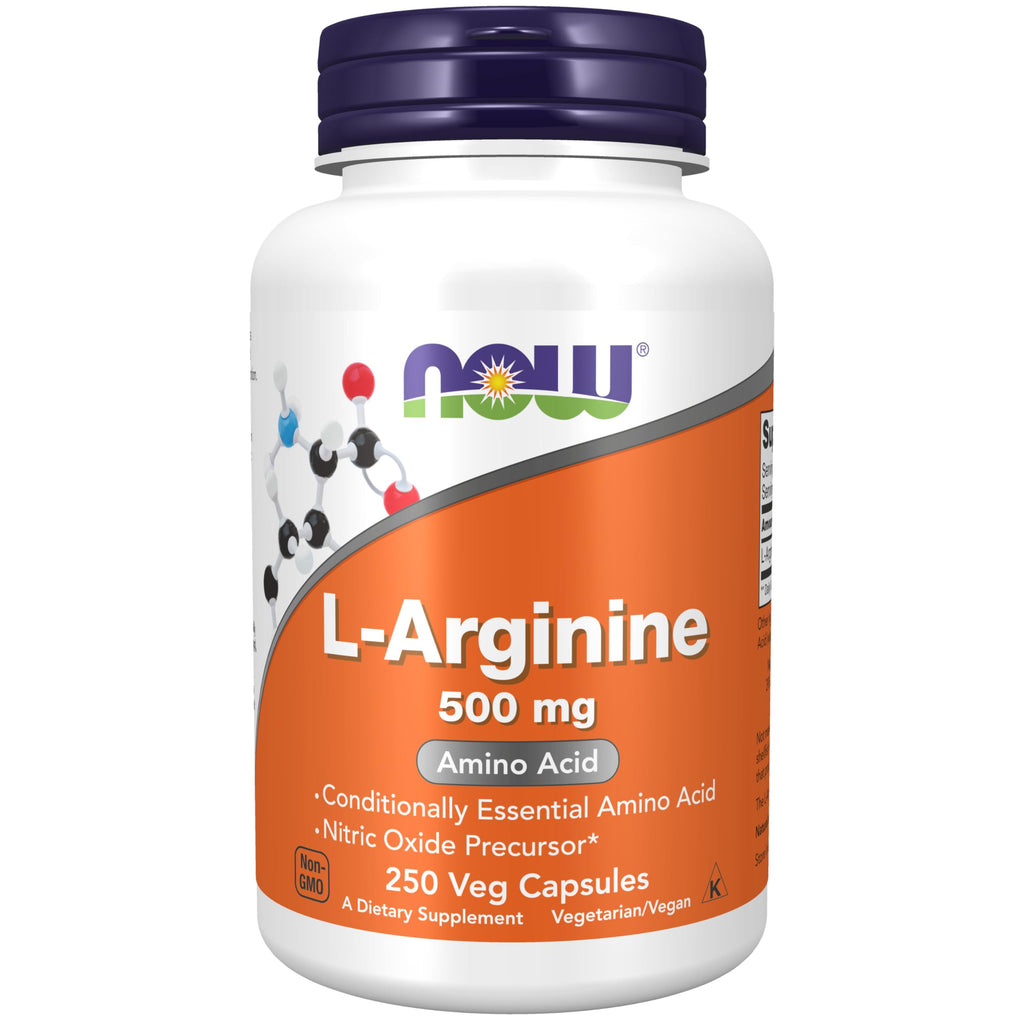NOW Supplements, L-Arginine 500 mg, Amino Acid, 250 Veg Caps