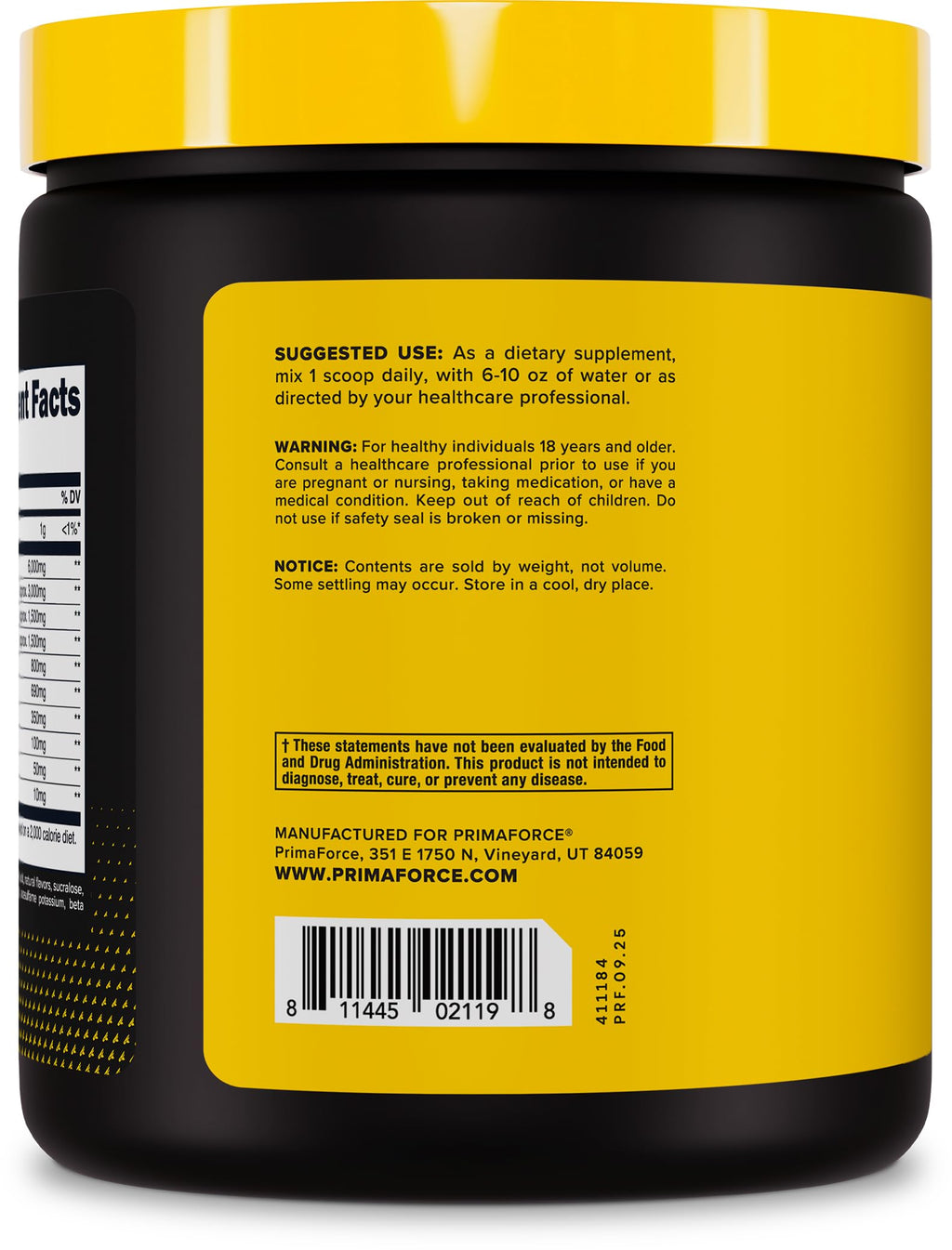 Primaforce EAA Powder (30 Servings, Tropical Punch) - Essential Amino Acids for Pre/Intra Workout and Recovery - Non-GMO and Gluten Free