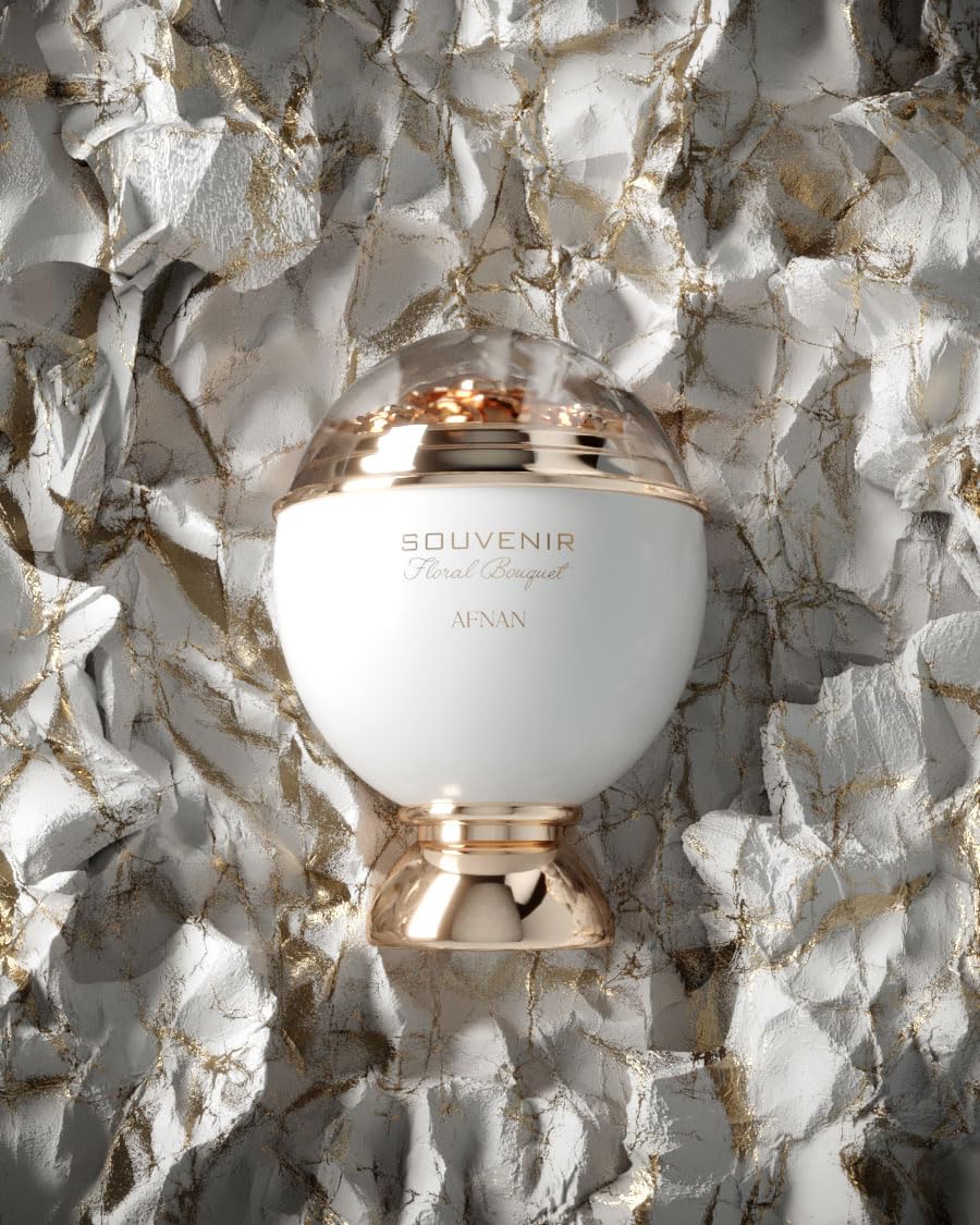 Afnan Souvenir Floral Bouquet for Women Eau de Parfum Spray, 3.4 Ounce