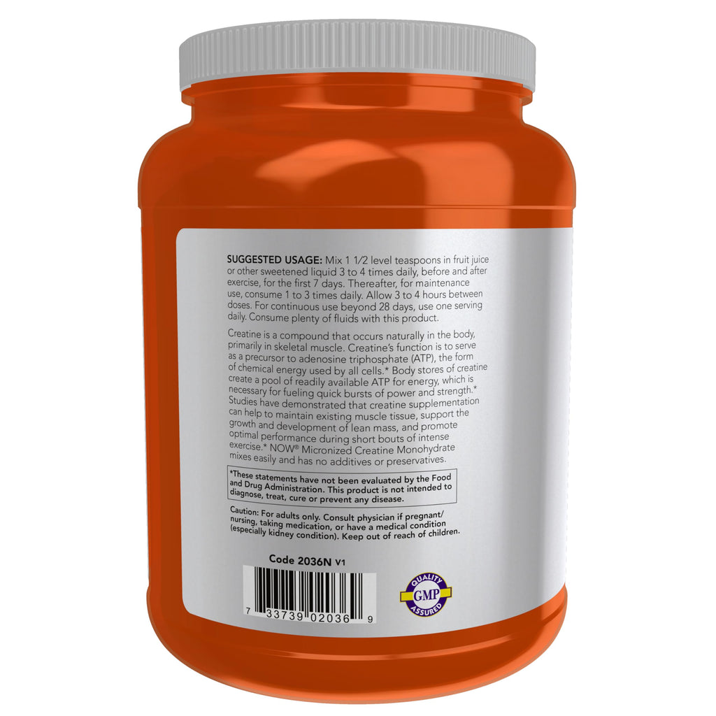 Now Sports, Micronized Creatine Powder, Muscle Fuel*, 1 kg