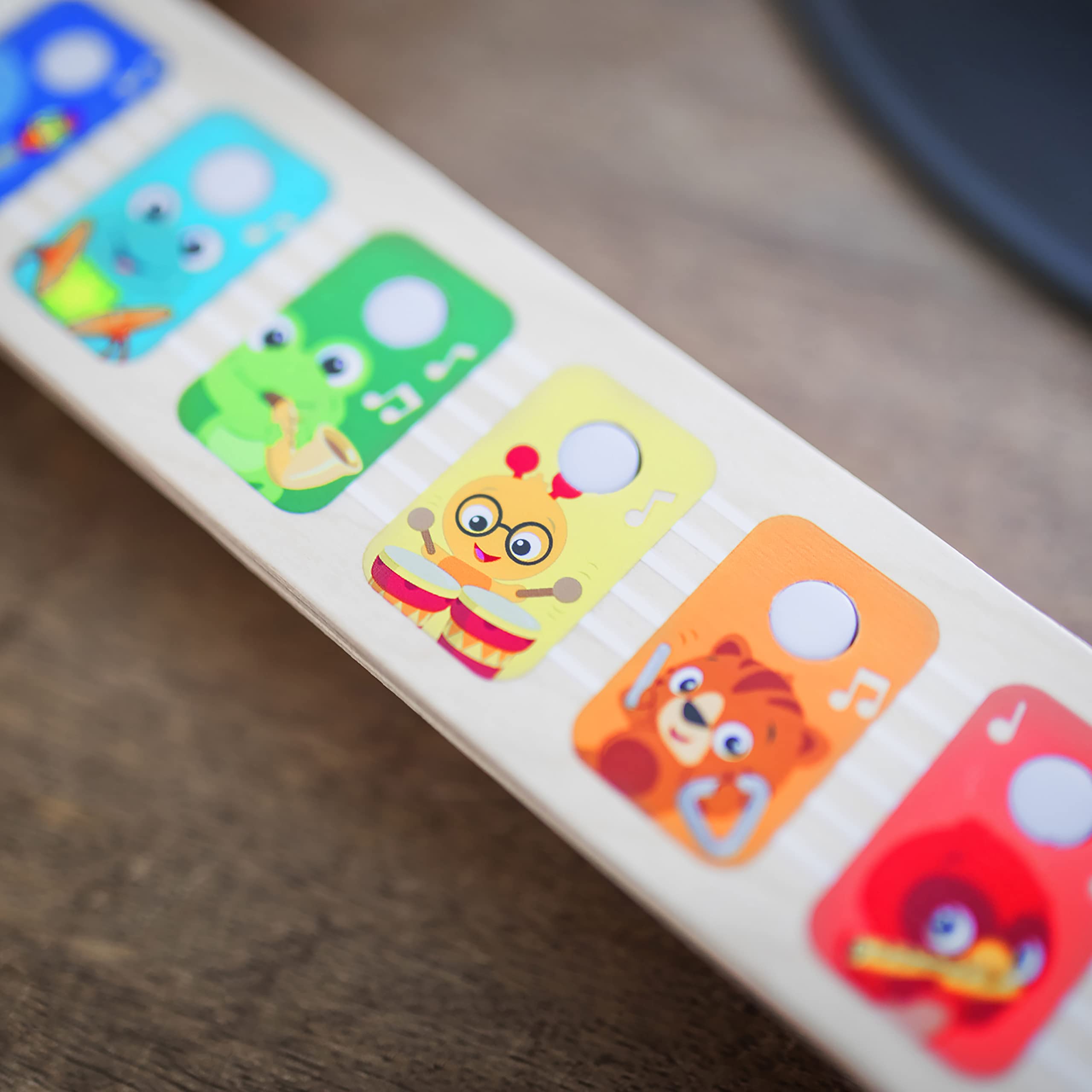 Baby Einstein Together in Tune Guitar Safe Wireless Wooden Musical Toddler Toy, Magic Touch Collection, Age 6 Months+