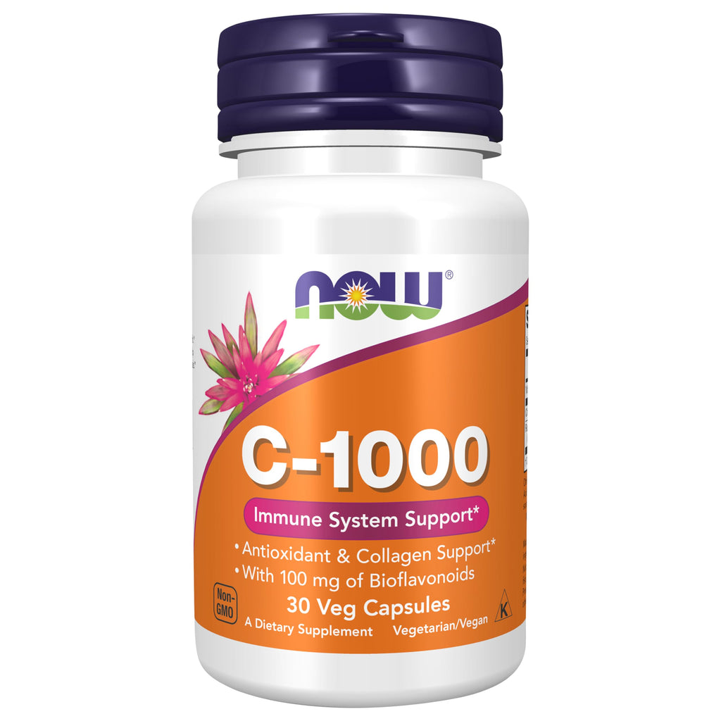 Now Supplements, Vitamin C-1,000 with Rose Hips & Bioflavonoids, 30 Tablets