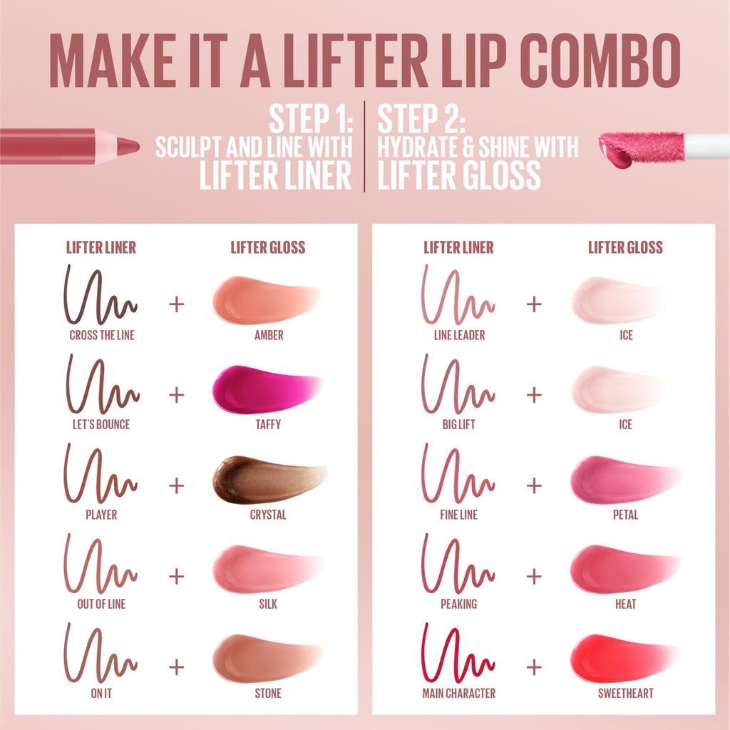 Maybelline Lifter Gloss, Hydrating Lip Gloss with Hyaluronic Acid, Ice, Pink Neutral, 0.18 Ounce