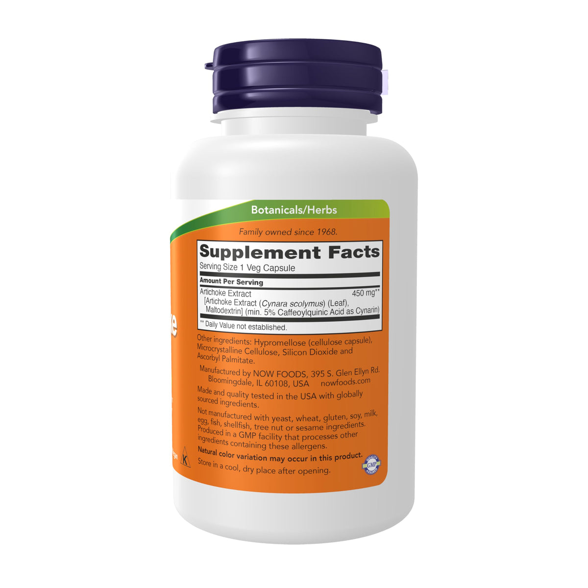 Now Foods Artichoke Extract 450mg, Veg-capsules, 90-Count
