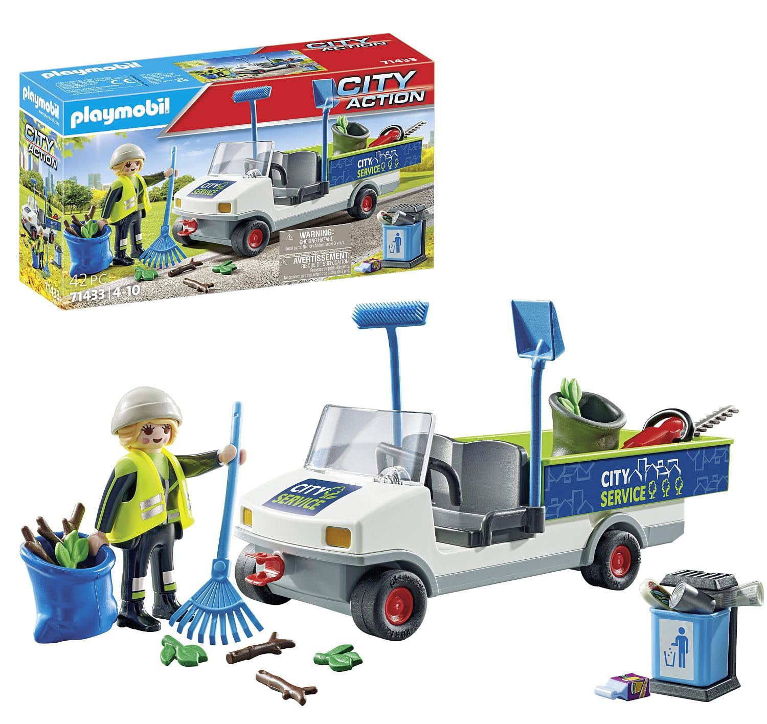 PLAYMOBIL City Action 71433 City Cleaning with Vehicle