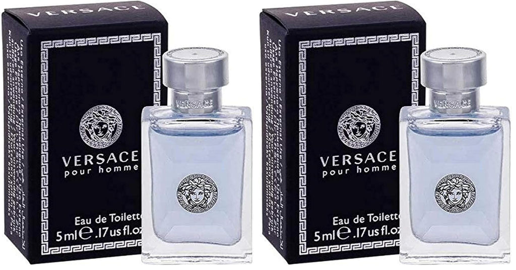 Versace Pour Homme, 0.17 Ounce (Pack of 2)