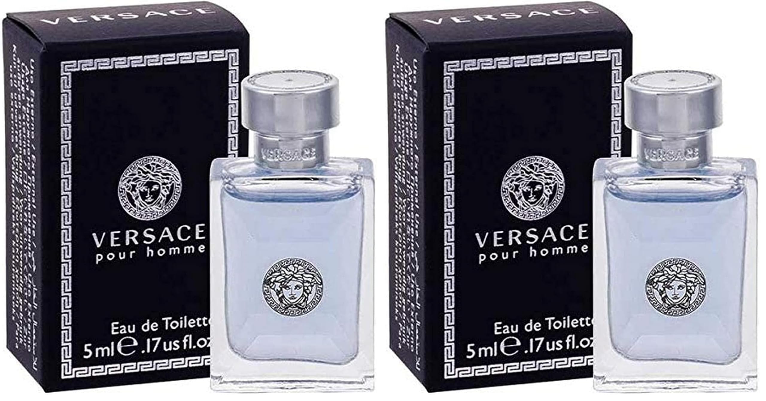 Versace Pour Homme, 0.17 Ounce (Pack of 2)