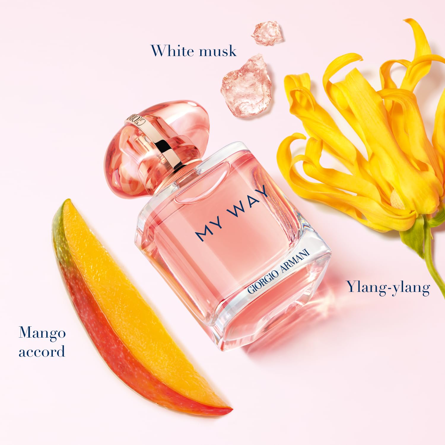 Armani Beauty - My Way Ylang - Eau de Parfum - Women's Perfume - Floral Fruity Fragrance - Mango Accord, Coconut Water Accord, Ylang, and Vanilla Notes - 1 Fl Oz