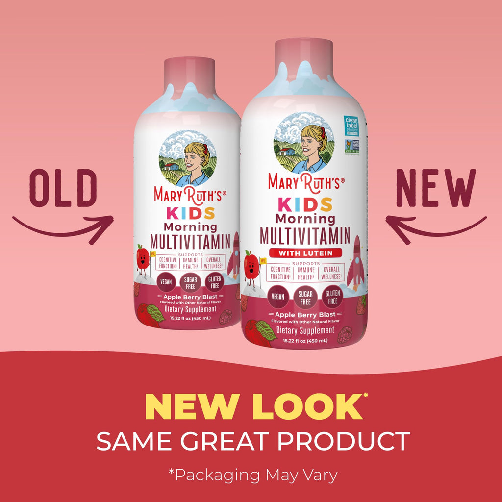 MARYRUTH'S Kids Liquid Morning Multivitamin for Kids, Sugar Free, 15.22oz
