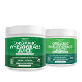 Triquetra Health Organic Wheatgrass Juice Powder Plus Organic Barley Grass Juice Powder - USA Grown in Volcanic Utah Soil, Both Raw Form & 5.3 oz