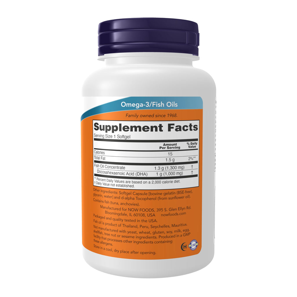 NOW Supplements, DHA-1,000, Extra Strength, 90 Softgels