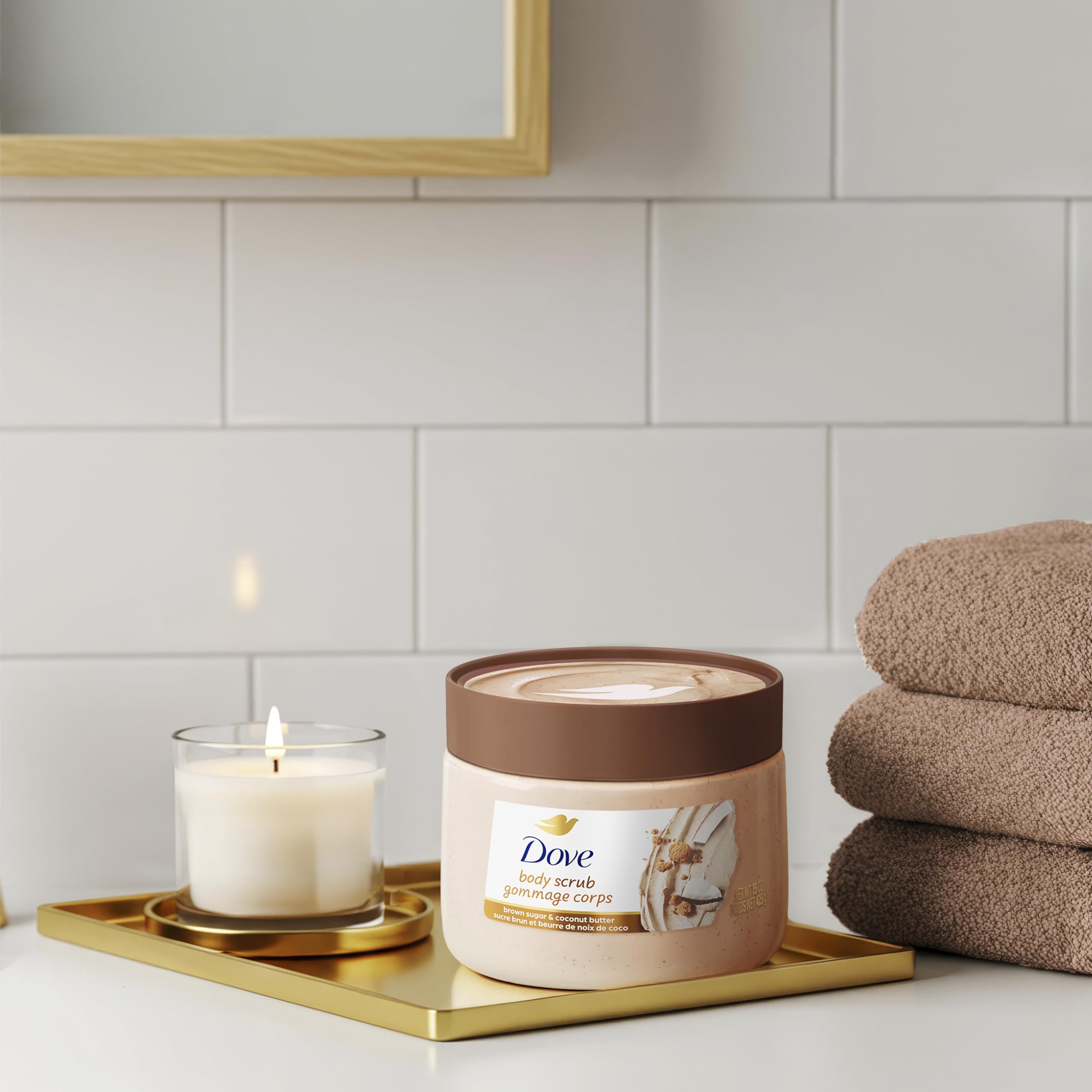 Dove Body Scrub Brown Sugar & Coconut Butter, 15 oz