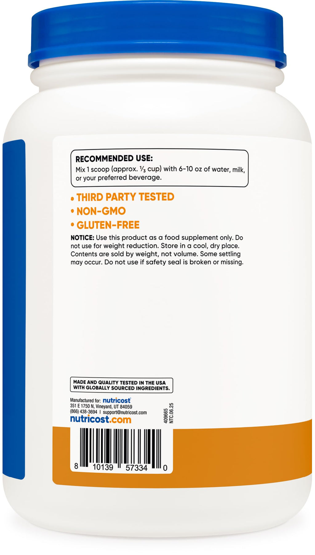 Nutricost Whey Protein Isolate (Salted Caramel) 2LBS
