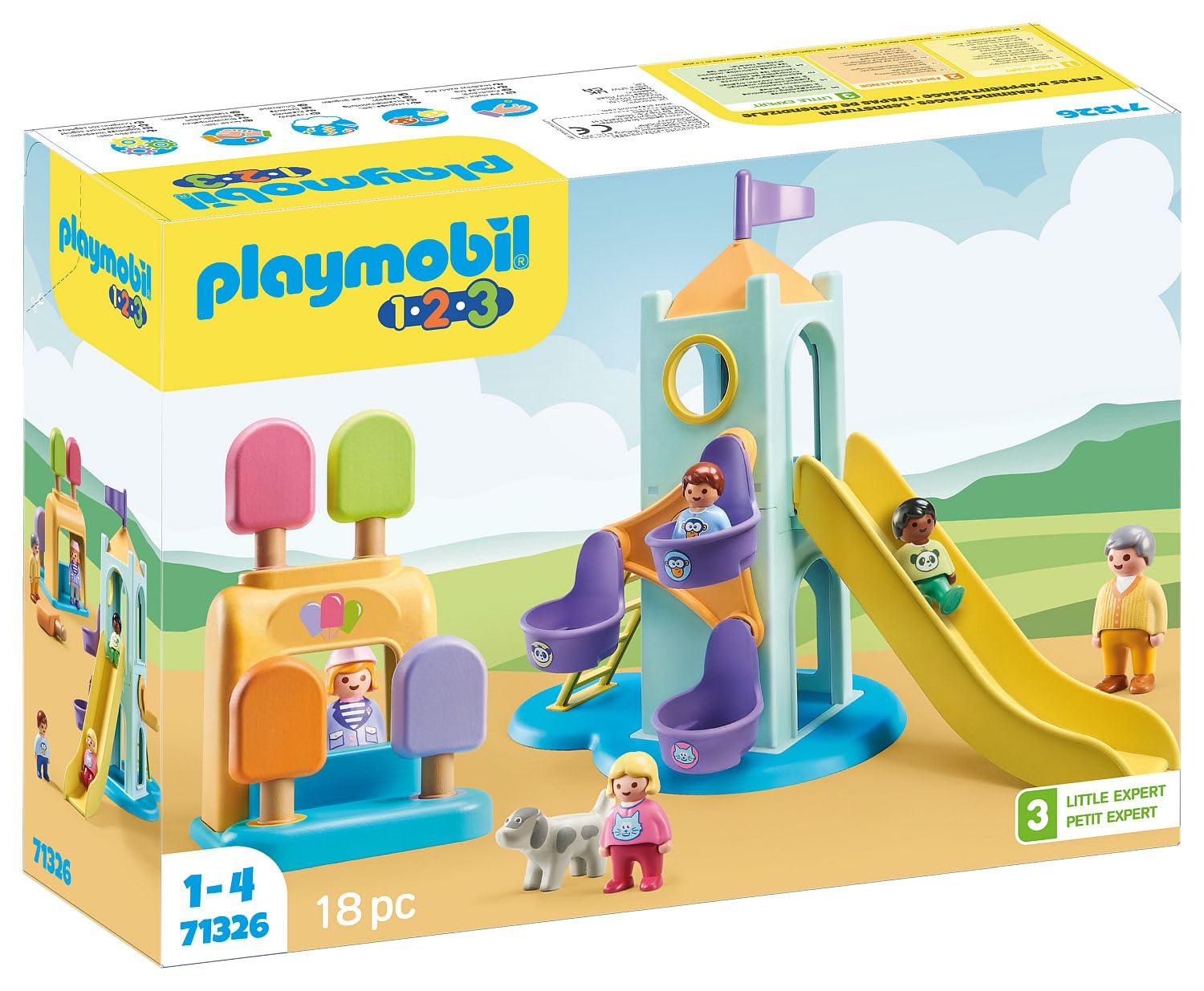 Playmobil 1.2.3: Adventure Tower with Ice Cream Booth