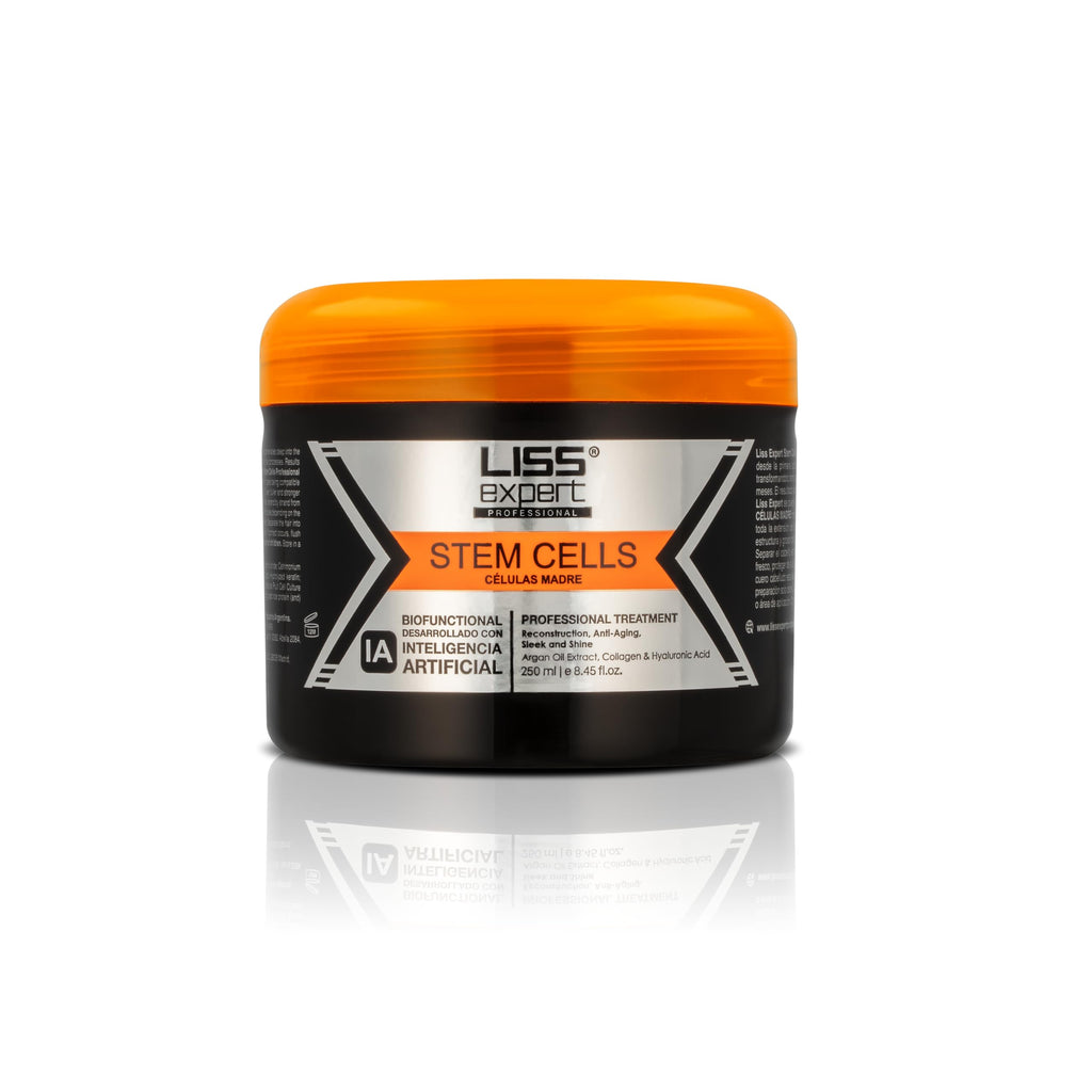 Liss Expert Stem Cells Smoothing Treatment – Organic Keratin & Argan Oil – for Frizz-Free Repair & Shine – Professional Straightening(250 ml-Shoulder Length)