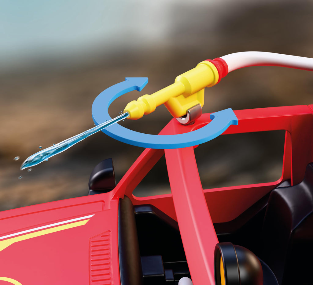 Playmobil | City Action | Fire Pickup Truck | Off‑Road Emergency Vehicle with Real Water Spray Function, Winch & Plenty of Accessories | for Children Aged 4+ | 72194