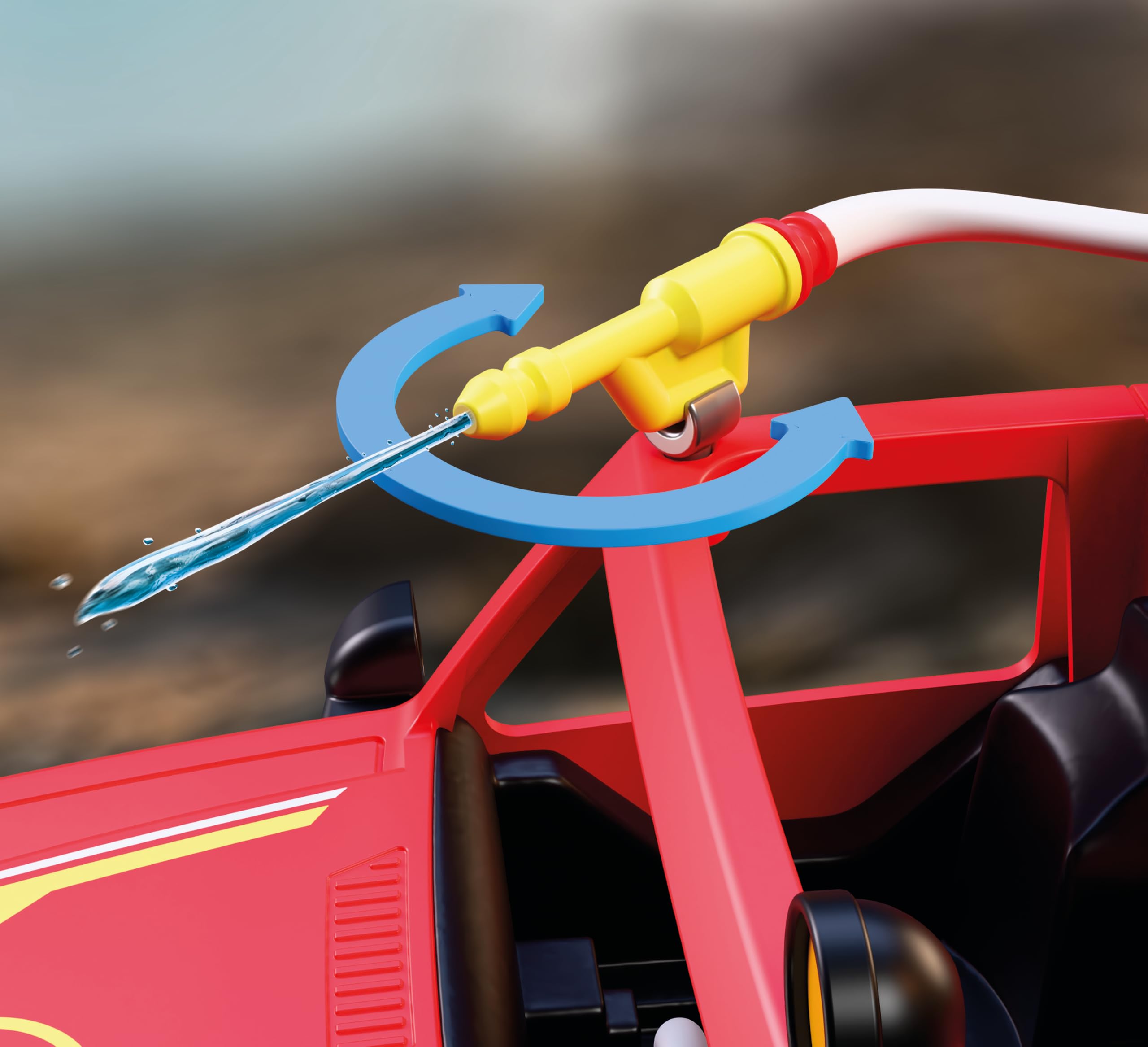 Playmobil | City Action | Fire Pickup Truck | Off‑Road Emergency Vehicle with Real Water Spray Function, Winch & Plenty of Accessories | for Children Aged 4+ | 72194