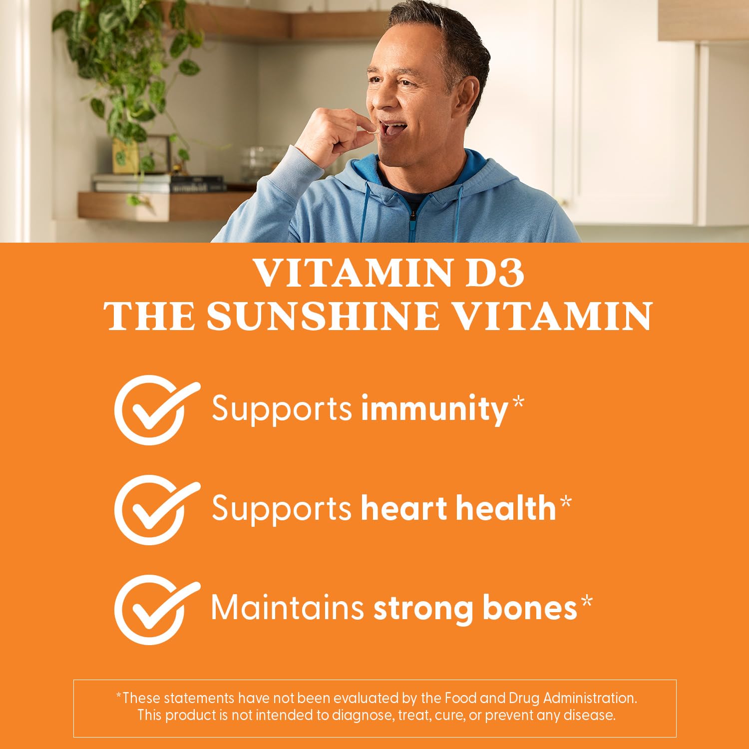 Doctor's Best Vitamin D3 1000 IU Softgels for Men & Women - Vitamin D Supplement for Immune System & Heart Health Support, 25 mcg per Serving, Vit D 3, Non GMO, Gluten & Soy Free - 180 Softgels