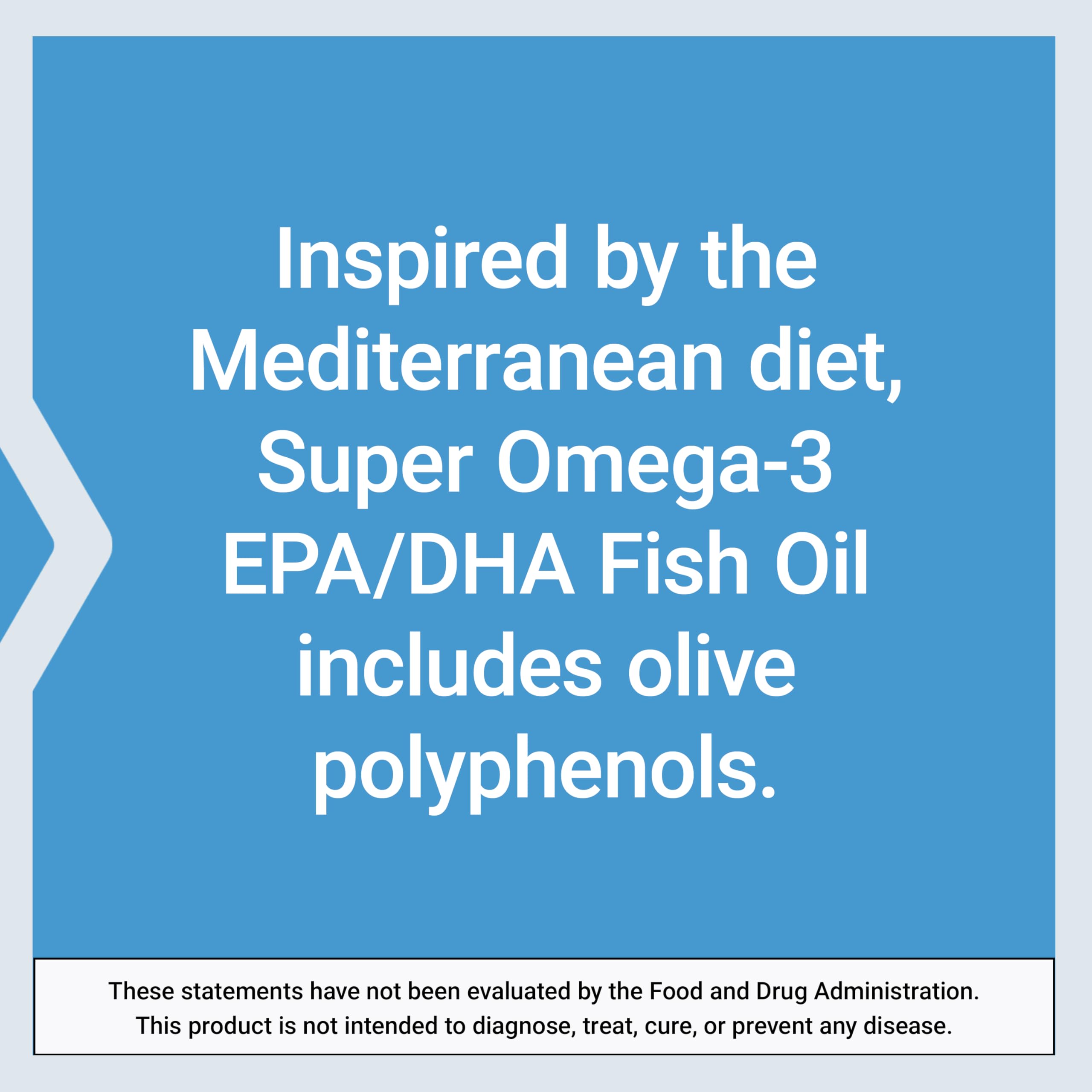 Life Extension Super Omega-3 EPA/DHA Fish Oil, Sesame Lignans & Olive Extract – Heart Health, Brain Health, Inflammation Health Support, Gluten-Free, Easy to Swallow, Non-GMO, 240 Softgels