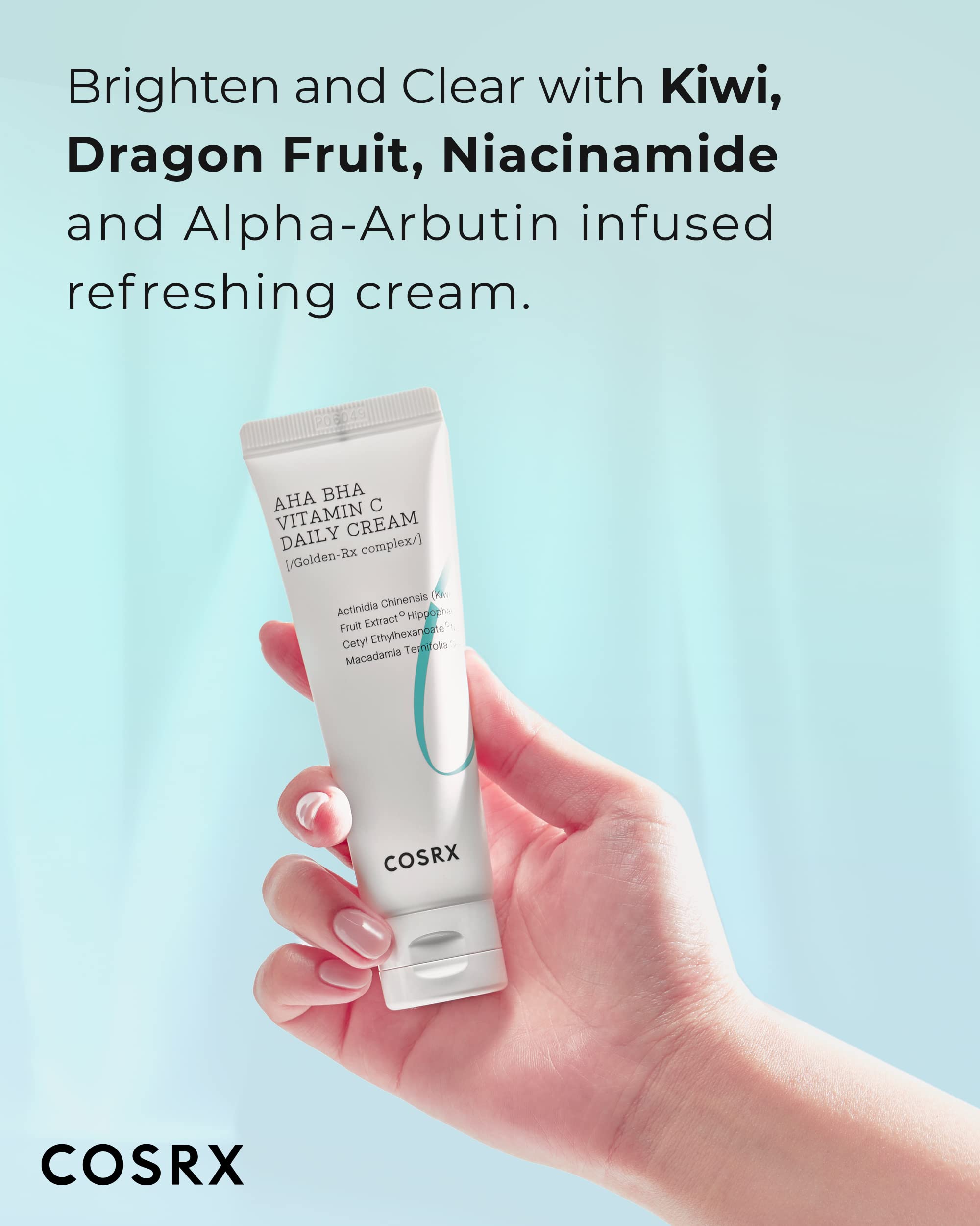 COSRX AHA BHA Vitamin C Daily Face Cream, Anti Aging Plumping, 1.69 fl oz