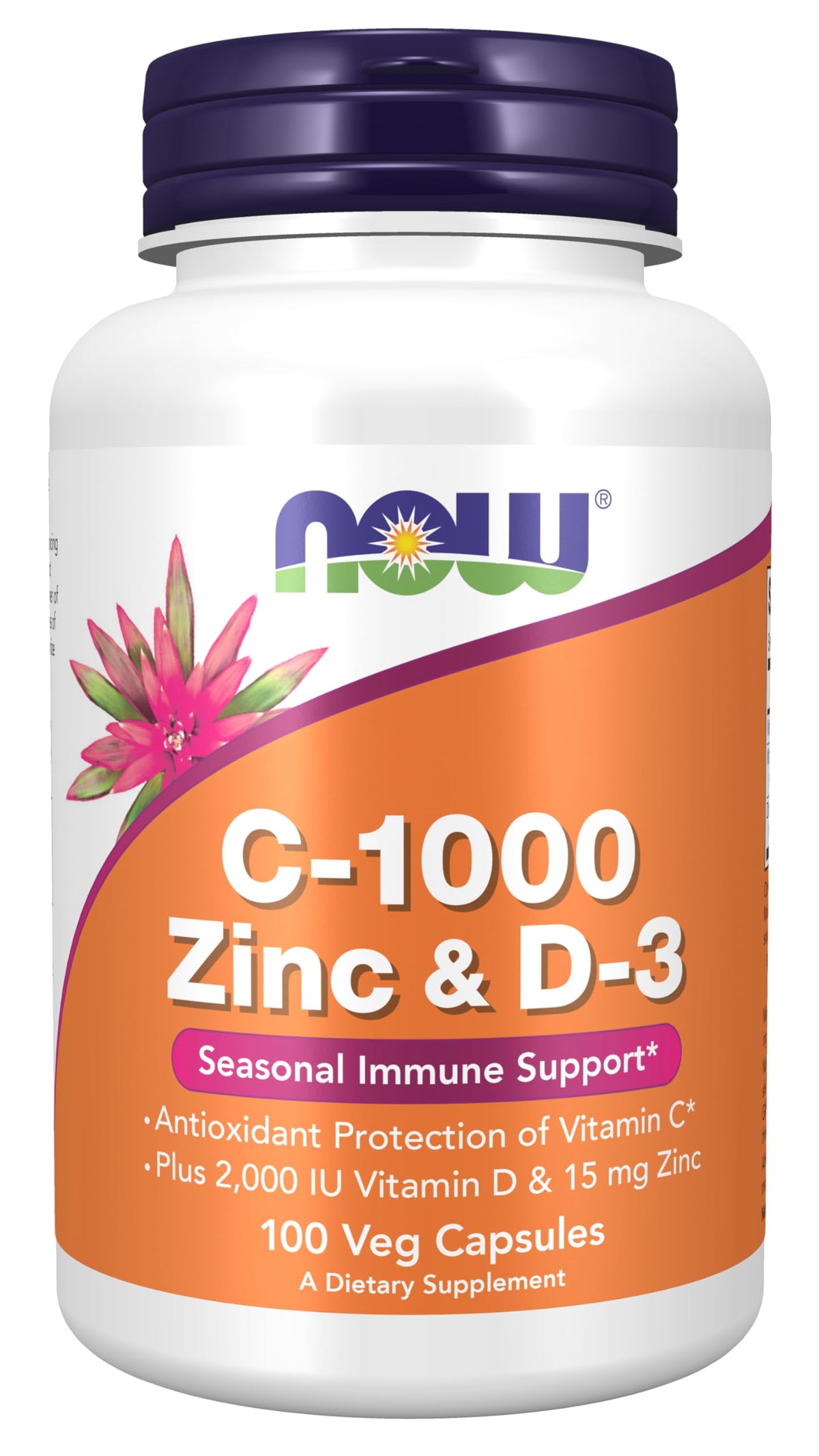 Now Supplements, C-1000 Zinc & D-3, 100 Veg Capsules