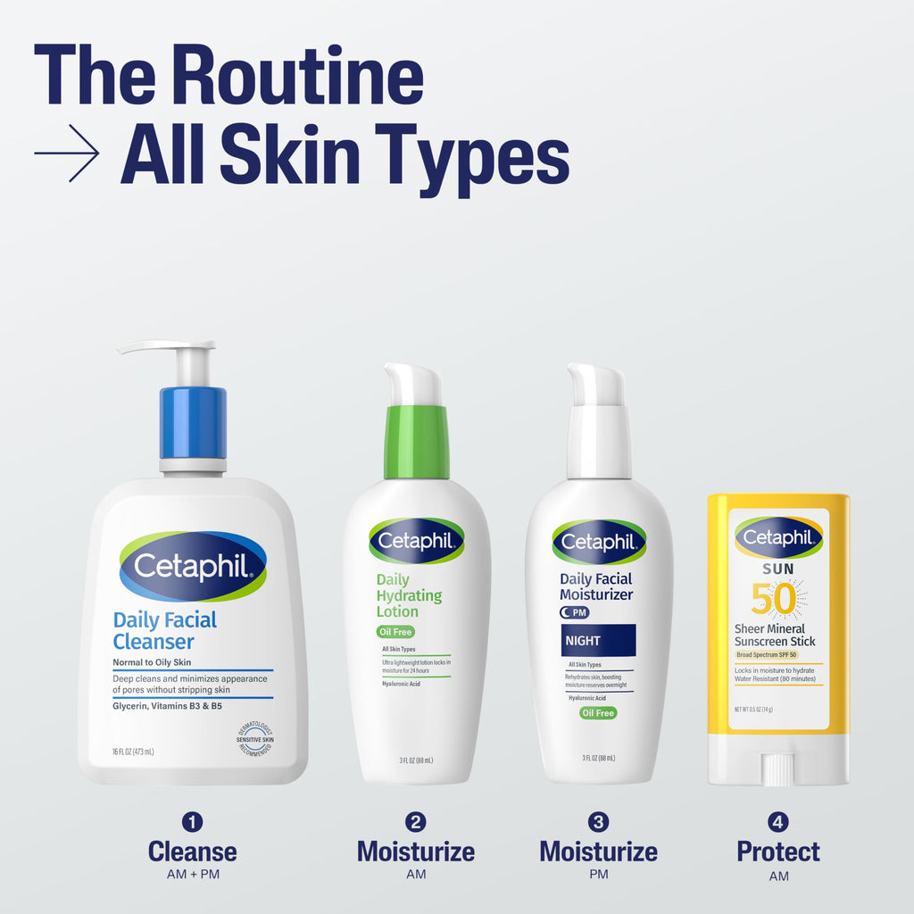 Cetaphil Sheer Mineral Sunscreen Stick, Face & Body, SPF 50, 0.5oz