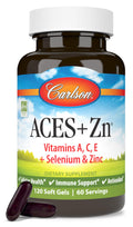 Carlson ACES + Zn, Multivitamin with Zinc, Cellular Health, 120 Softgels