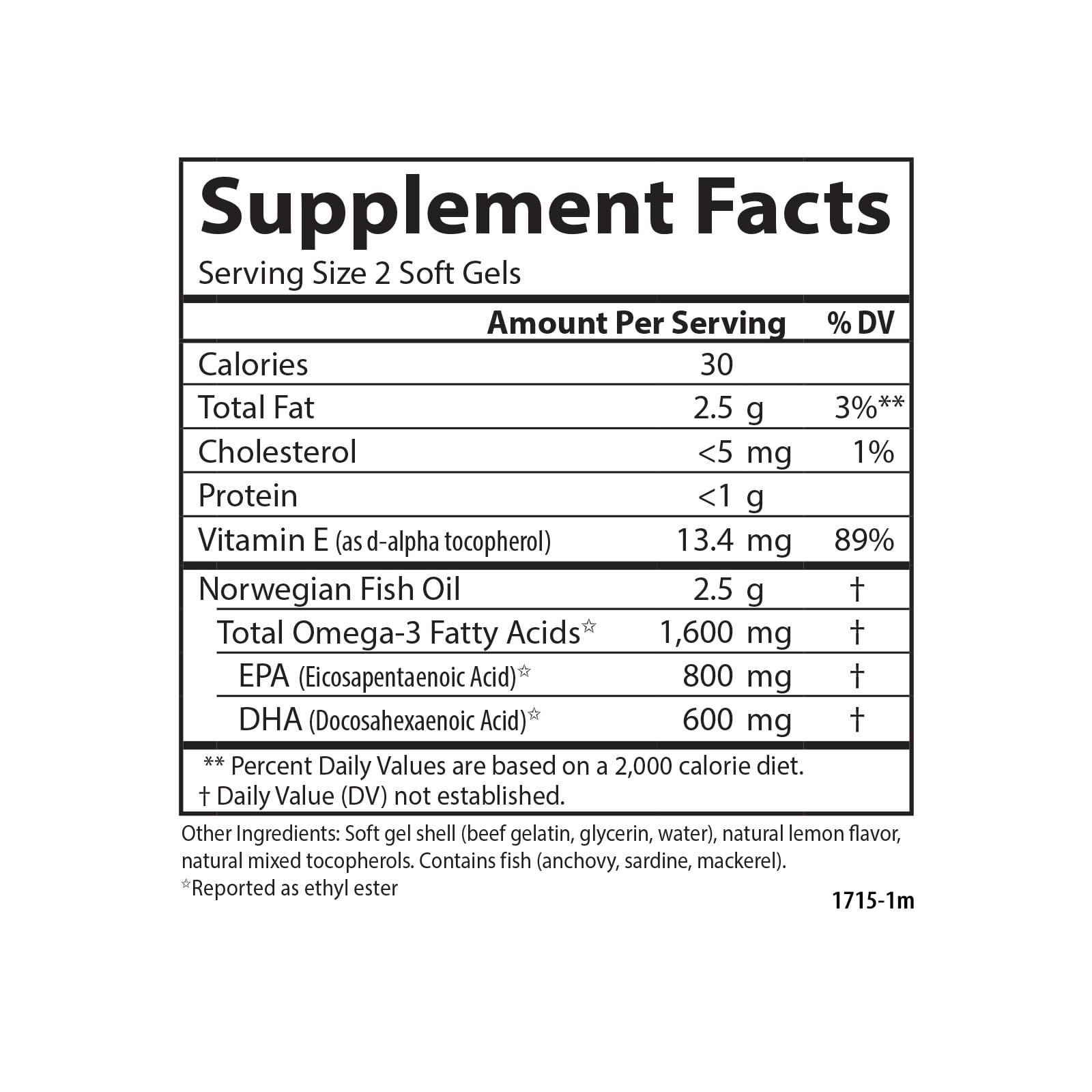 Carlson - Elite Omega-3 Gems, 1600 mg Omega-3 Fatty Acids Including EPA and DHA, Norwegian, Wild-Caught Fish Oil Supplement, Sustainably Sourced Omega 3 Fish Oil Capsules, Lemon, 130 Softgels