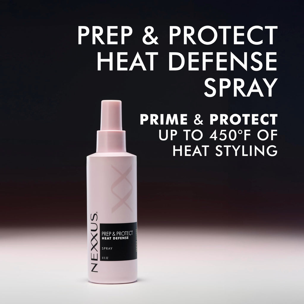 Nexxus Styling Heat Protectant Nourishing Prep & Protect Heat Defense Spray Heat Protection Spray Powered by Styleprotect Technology 6 oz