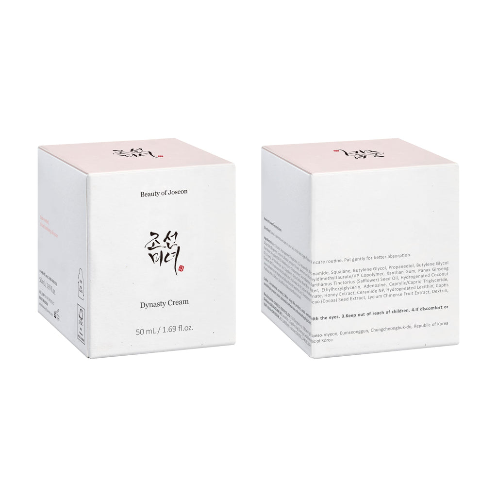 Beauty of Joseon Radiance Cleansing Balm (100ml, 3.38 fl.oz.) with Dynasty Cream Hydrating Face Moisturizer (50ml, 1.69 fl.oz.), Korean Skincare
