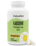 NaturalSlim Natural Potassium Citrate Gluconate 99 mg - Kadsorb Supports Electrolyte Balance & Normal pH - Absorbable Potassium Supplements with Essential Minerals - Non GMO 400 Capsules 1 Pack