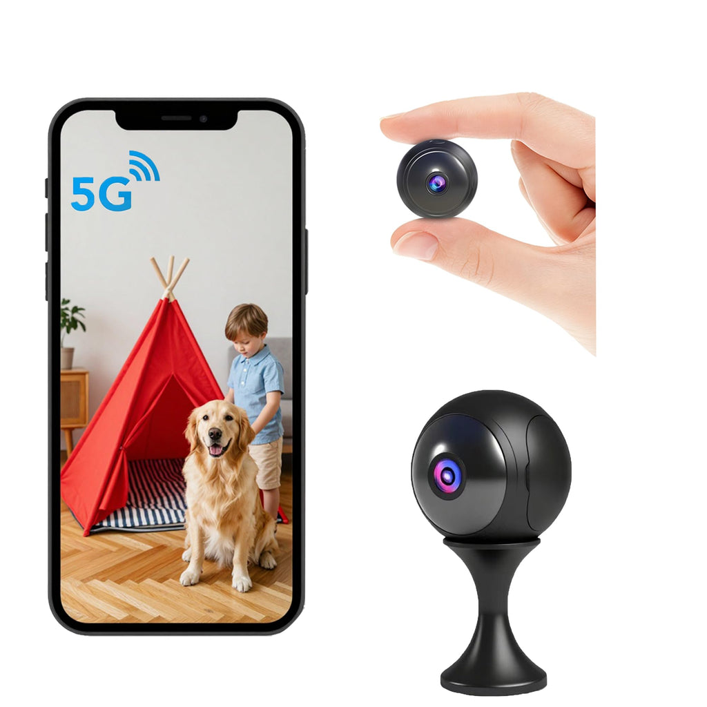 AOBOCAM 4K Hidden Camera 5G WiFi, Mini Nanny Cam for Home Security