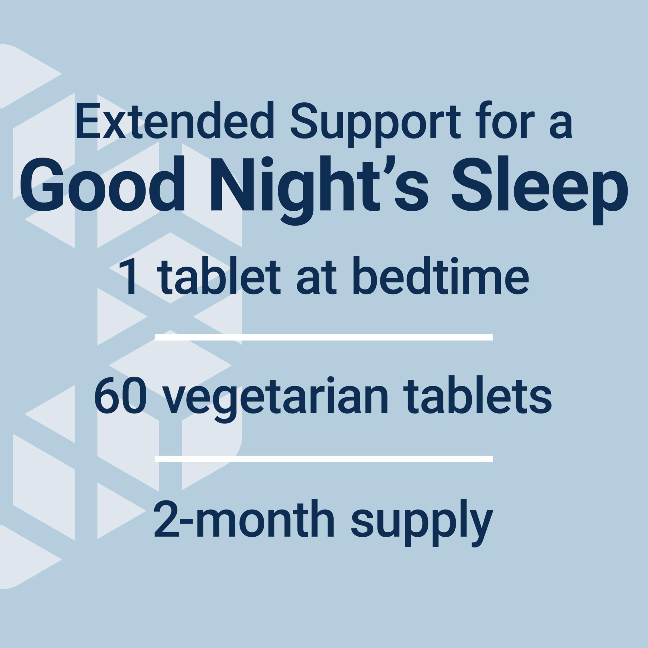 Life Extension Melatonin 6 Hour Timed Release, 750 mcg, Extended-Release Formula for Gentle Sleep Support, Healthy circadian Rhythms, Cellular Defense, Gluten-Free, Non-GMO, Vegetarian, 60 Tablets