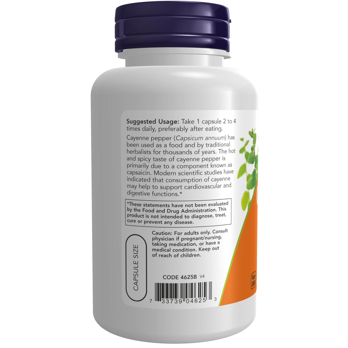 NOW Supplements, Cayenne (Capsicum annuum) 500 mg, 100 Veg Caps