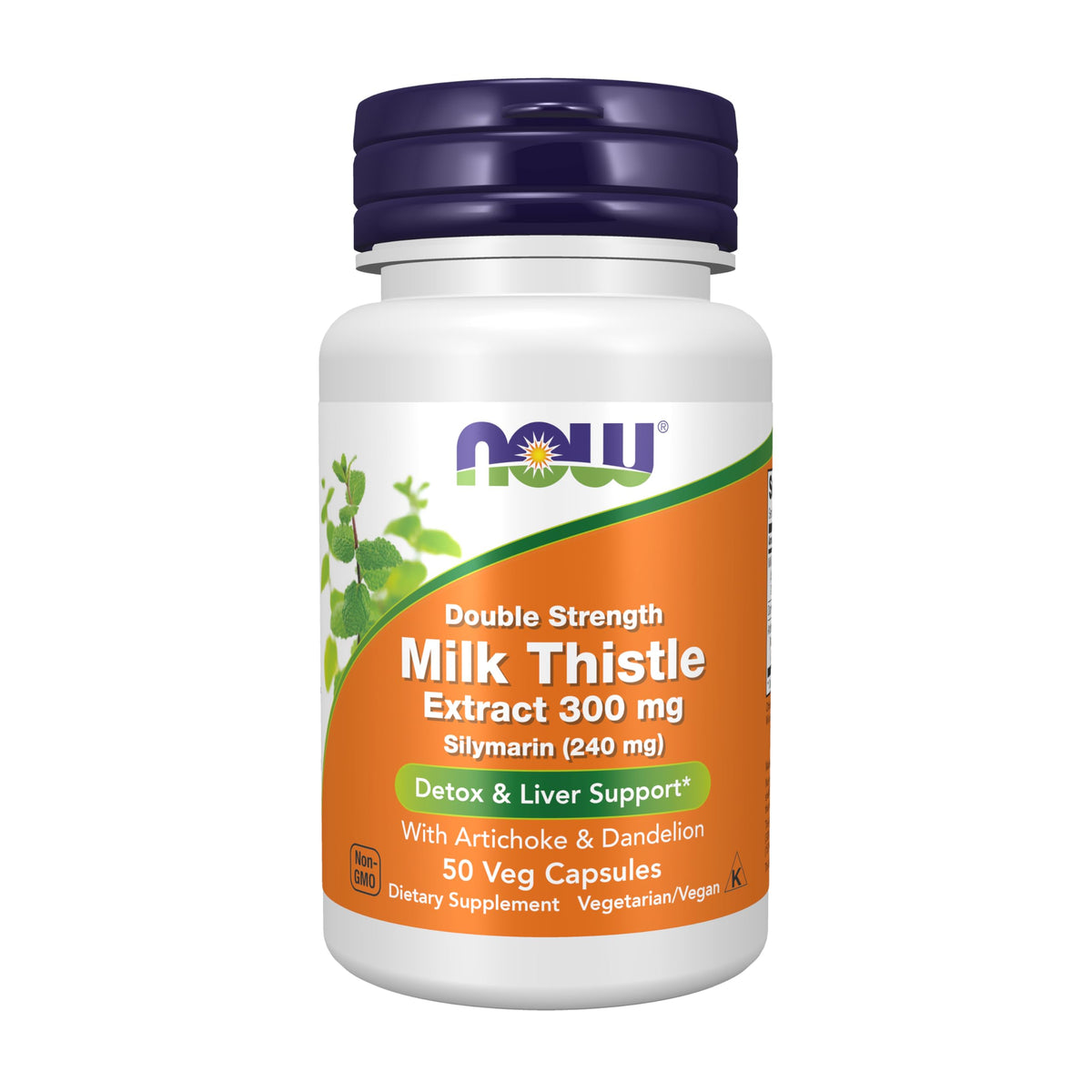 NOW Supplements, Milk Thistle Extract 300 mg Silymarin 240 mg, 50 Veg Caps