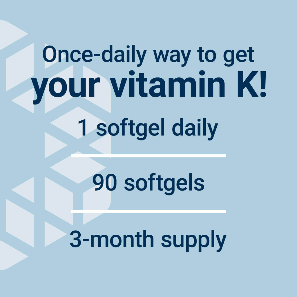 Life Extension Super K, Vitamin K Supplement, 2000 Mcg Vitamin-K and 1180 Mcg Vitamin K2, Heart Health, Once-Daily, 90 Softgels (Pack of 2)
