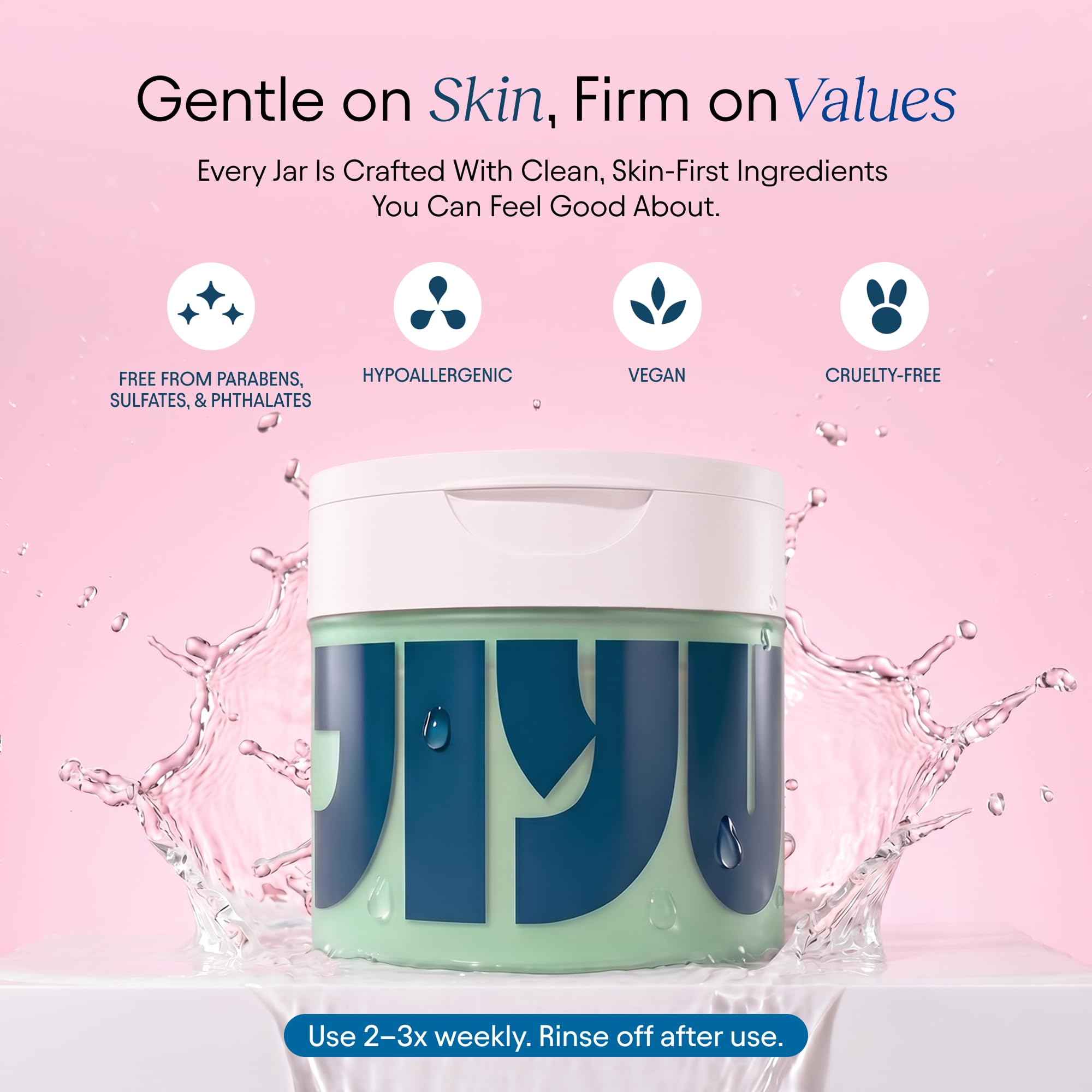 JIYU Cleansing Polish Pads - Korean Skincare for Clogged Pores, Breakouts & Uneven Skin Texture - Face Exfoliating Pads with Glycolic Acid (AHA), Salicylic Acid (BHA) & Niacinamide - 60 Count